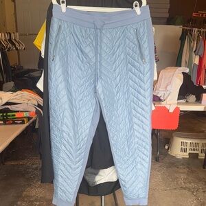 NWOT Athleta Sky Blue Quilted Pants